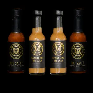 HustleSauce Duo Collection - Original & Banana Guava Hot Sauce Combo - Dip