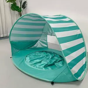 Automatic Quick-Open Kids Beach Tent, Portable Sun Protection Toddler Playhouse, Toddler Tents Indoor, Indoor Outdoor Foldable Tent, Baby Beach Fun Shelter