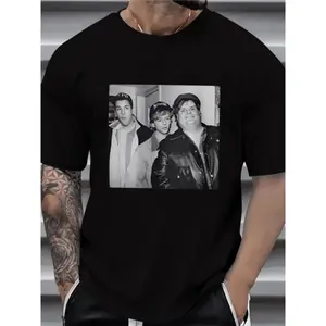 2026 New Boxy Fit Tee 100% Premium Cotton [100% Cotton] Men's Chris Farley Adam Sandler David Spade Vintage T-Shirt, Men's 220gsm Casual Round Neck Heavy Pure Cotton T-ShirtFashion	Unisex T-shirts M-5XLPre-shrunk Streetwear Basics