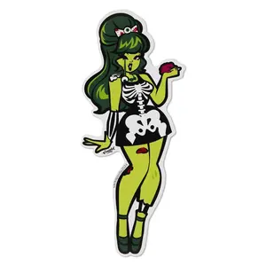 Zombie Girl Vinyl Sticker