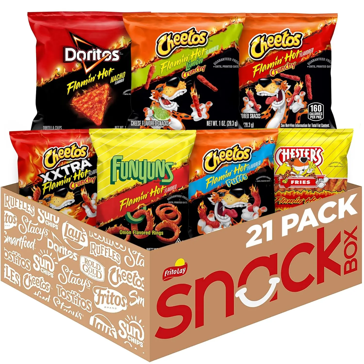Frito-Lay Flamin' Hot Mix, Variety Pack (Pack of 21) Frito-Lay Flamin' Hot Mix, Variety Pack (Pack of 21)