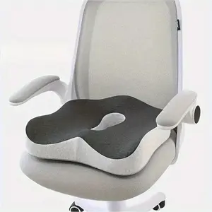 Ergonomic Seat Cushion, Lumbar Support for Office, Desk, Car Seats & Wheelchair, Enhances Posture, Tailbone Pressure Relief, Back Stretcher