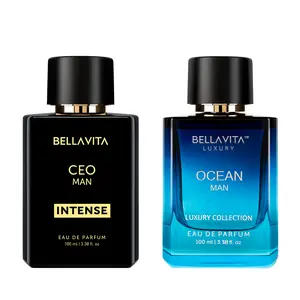 BellaVita Luxury's Fire & Ice | CEO Man Intense & Ocean Man | Perfume for Men | Long Lasting | Eau De Parfum | 2x100ml Perfumes