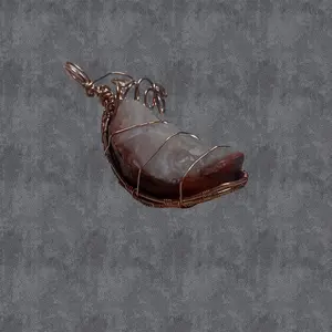 Copper Wrapped Agate Stone Pendant for Fashion Accessory