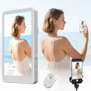 Selfie Monitor Screen iPhone - Portable Phone Monitor Screen with Magnetic Connection and Remote Control, Low Latency Rear Camera for Selfie Vlog Tiktok Live Stream,Compatible with iPhone & Android Cellphone Accessories Smartphone