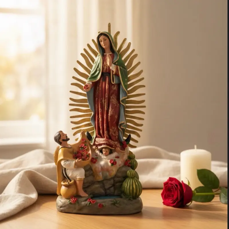 Lady Guadalupe with Juan Diego