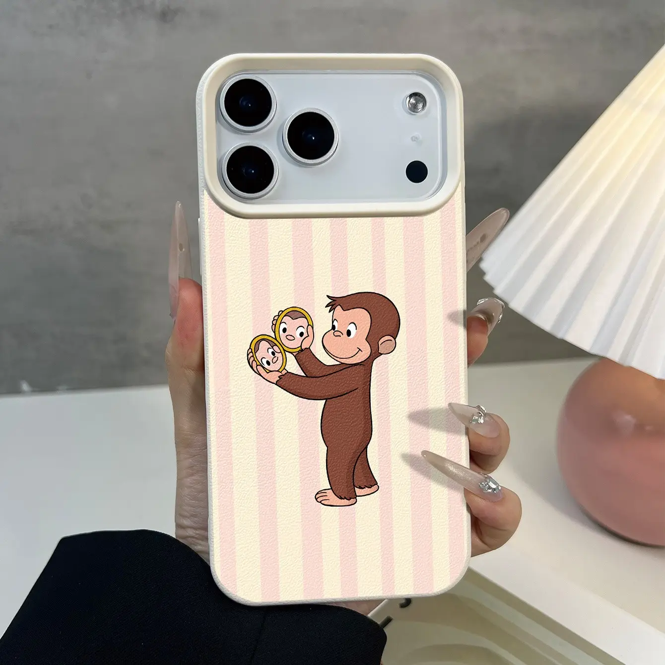 Anti-Drop Shockproof Cartoon Monkey Phone Case, Cute Phone Cover, Casing, Accessories, Soft Tpu Material, Compatible with iPhone Models 11-17 Pro Max, Durable Protective Cover, Lightweight Shockproof Cover