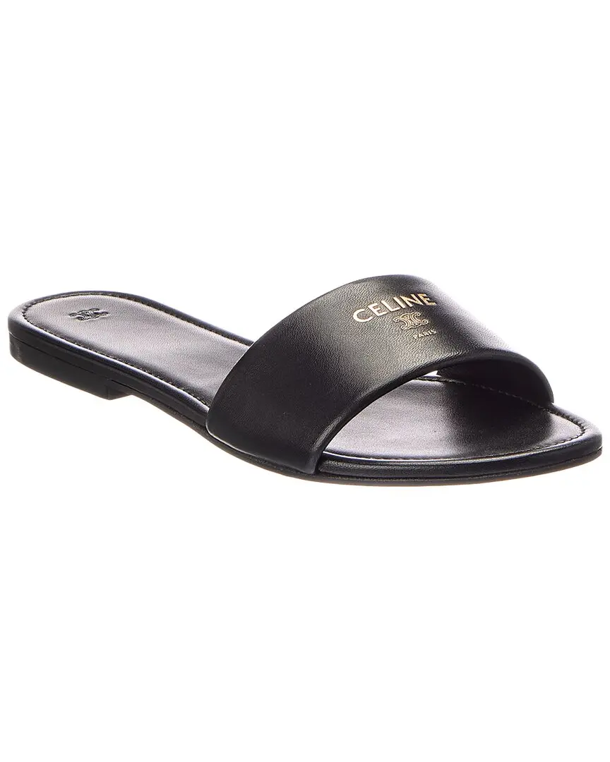 CELINE Logo Leather Sandal