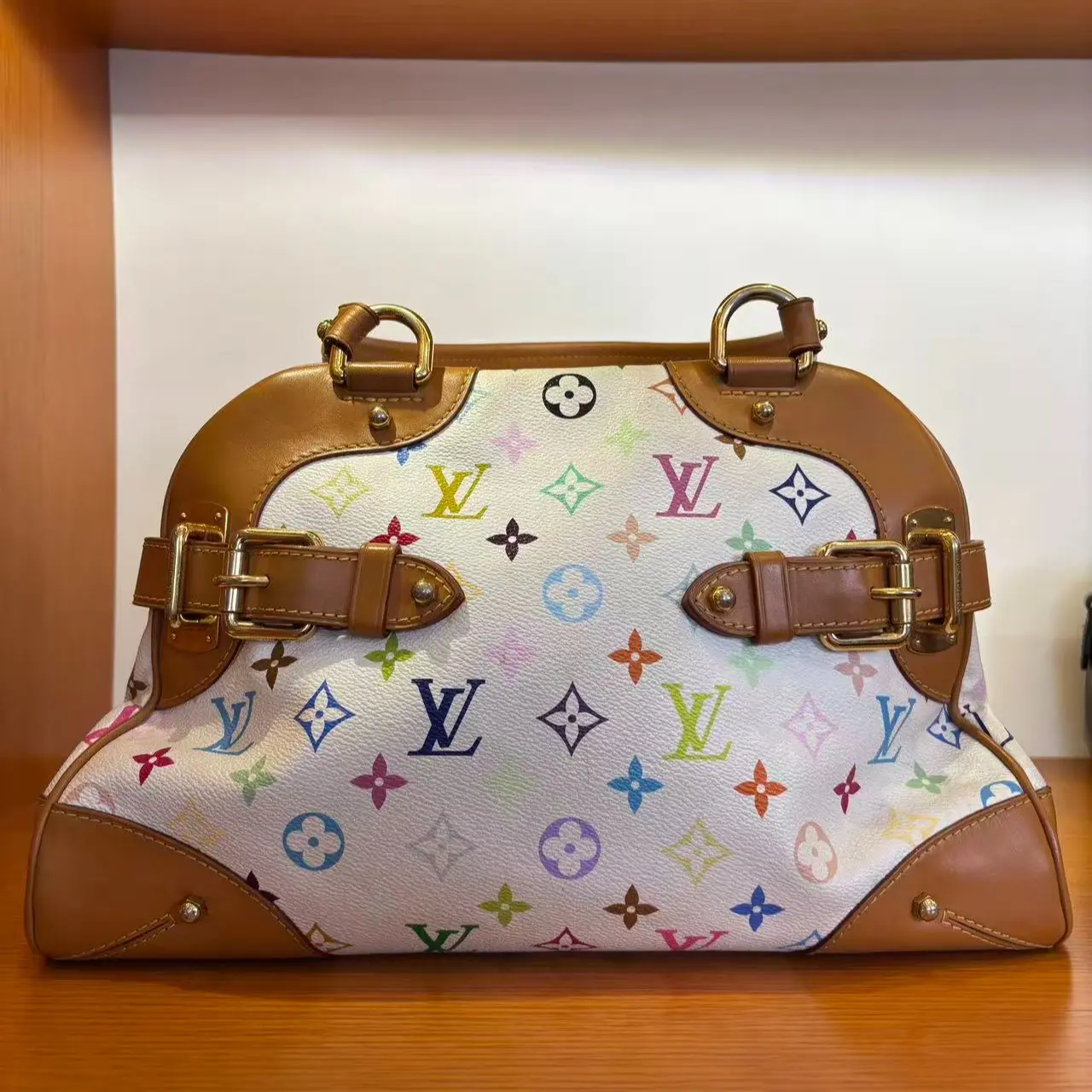 Pre-owned Louis Vuitton Vintage Multicolore Monogram Bowly Handbag
