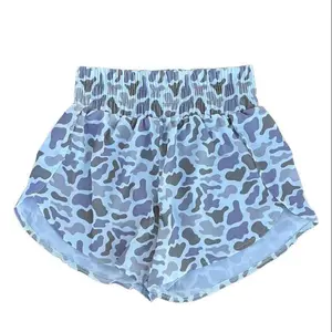 DUck Camo Short, Cute Athletic Hi-Waisted Women