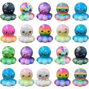 24pcs Octopus Slow Squishy Toys Soft Stress Relief Fidgets Toys for Kids Boys Girls Party Favors Novelty Prizes