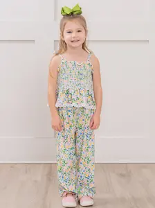 Flowerfield Twirl Smocked Ruffle Outfit