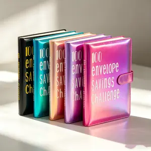 100 day  Money Savings Challenge Binder, Money Saving Binder with Cash Envelopes, from 30 Days to 52 Weeks, to Save $500,$5,050 and $10,000, back to school supplies,gift for children