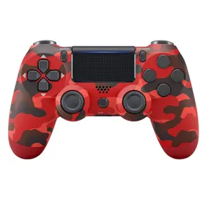 Wireless Controller for PS4- Dual Vibration, 6 Axis Motion Control & Linear Triggers ，Compatible with PS4/PS3/PC/iOS/Android -Camouflage Red