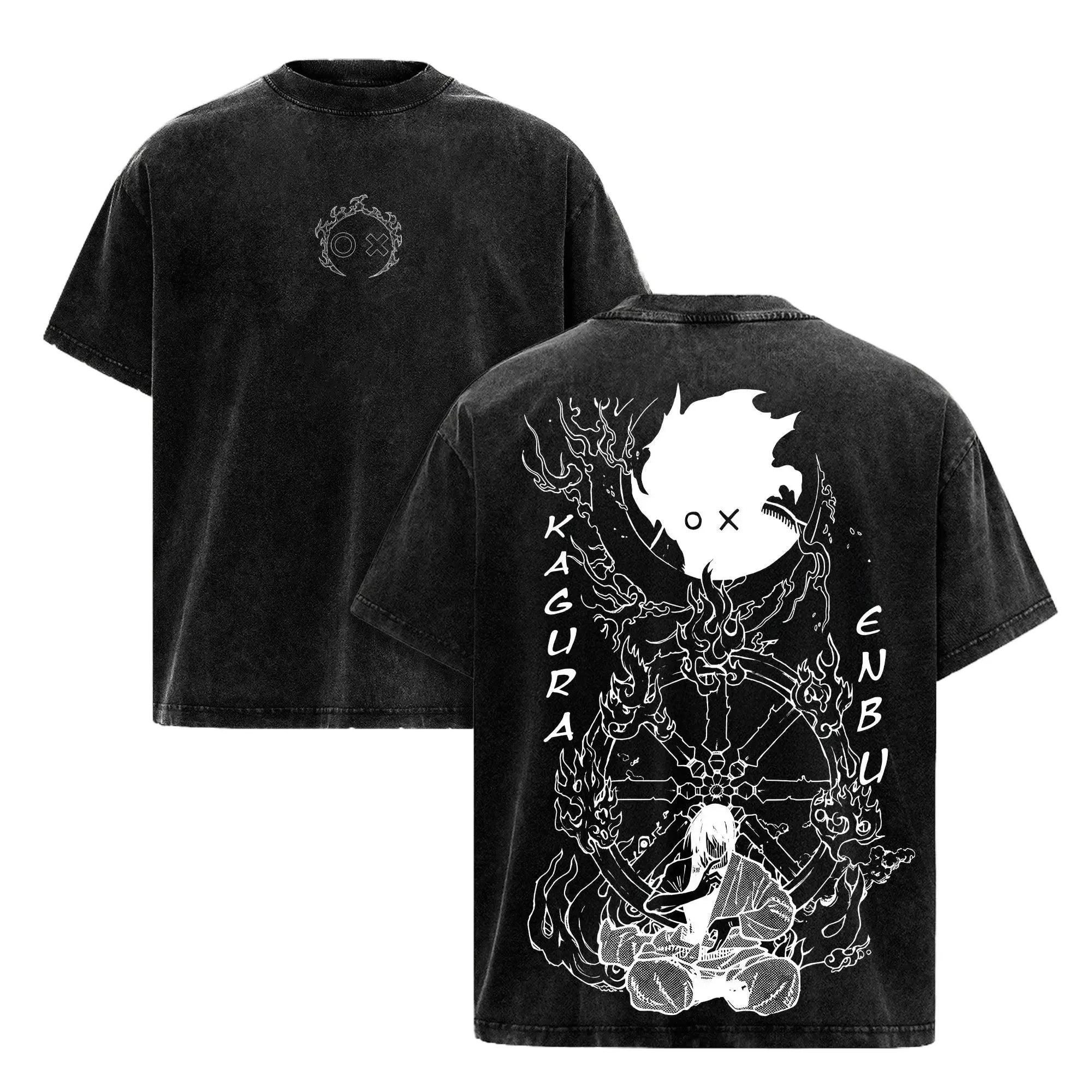 Benimaru Fire Force Shirt Vintage Washed Oversized Graphic Tee Flame Captain Anime 90s Retro Unisex Premium Cotton Short Sleeve Top Casual American Streetwear Gym Pump Cover Edgy Manga Aesthetic Crew Neck Clothing Apparel Men Women Trendy Y2K Fashion USA
