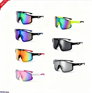 7 Pack Polarized Sports Sunglasses for Men and Women - Full UV Protection Mirrored Wrap Around Eyewear for Cycling Running Fishing Hiking