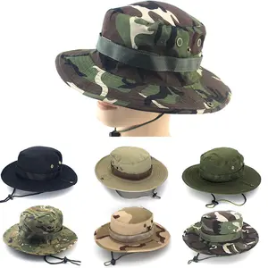 Outdoor camping camouflage hat, fishing hat, travel fisherman hat, Bunni hat, men's and women's sun protection hat