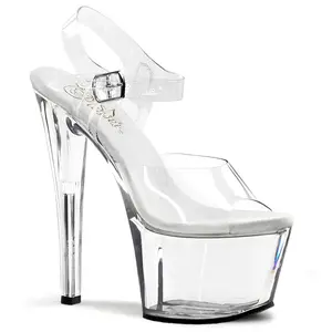 Pleaser Sky-308 Womens Sandals in Clear