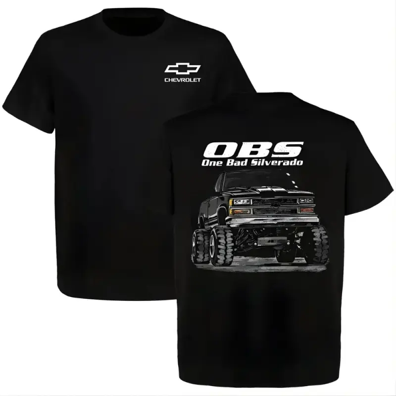 Chevrolet OBS Silverado "One Bad Silverado" Lifted Truck Graphic T-Shirt graphic tee