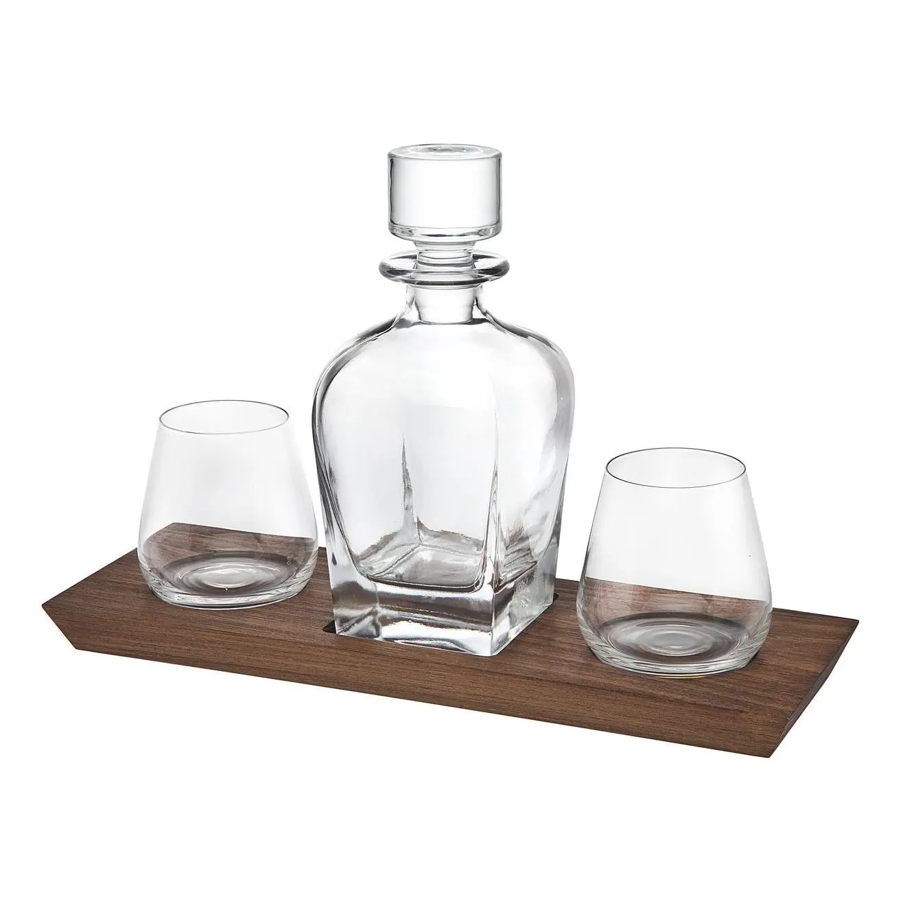 Godinger Hudson 4-Piece Whiskey Decanter Set Godinger Hudson 4-Piece Whiskey Decanter Set
