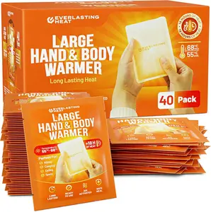 XL Hand Warmers & Body Warmers 40 Pack - Up to 18 Hours of Long Lasting Warmth and Hot Hands - Easy Air Activation for Hands, Body and Feet - TSA Approved