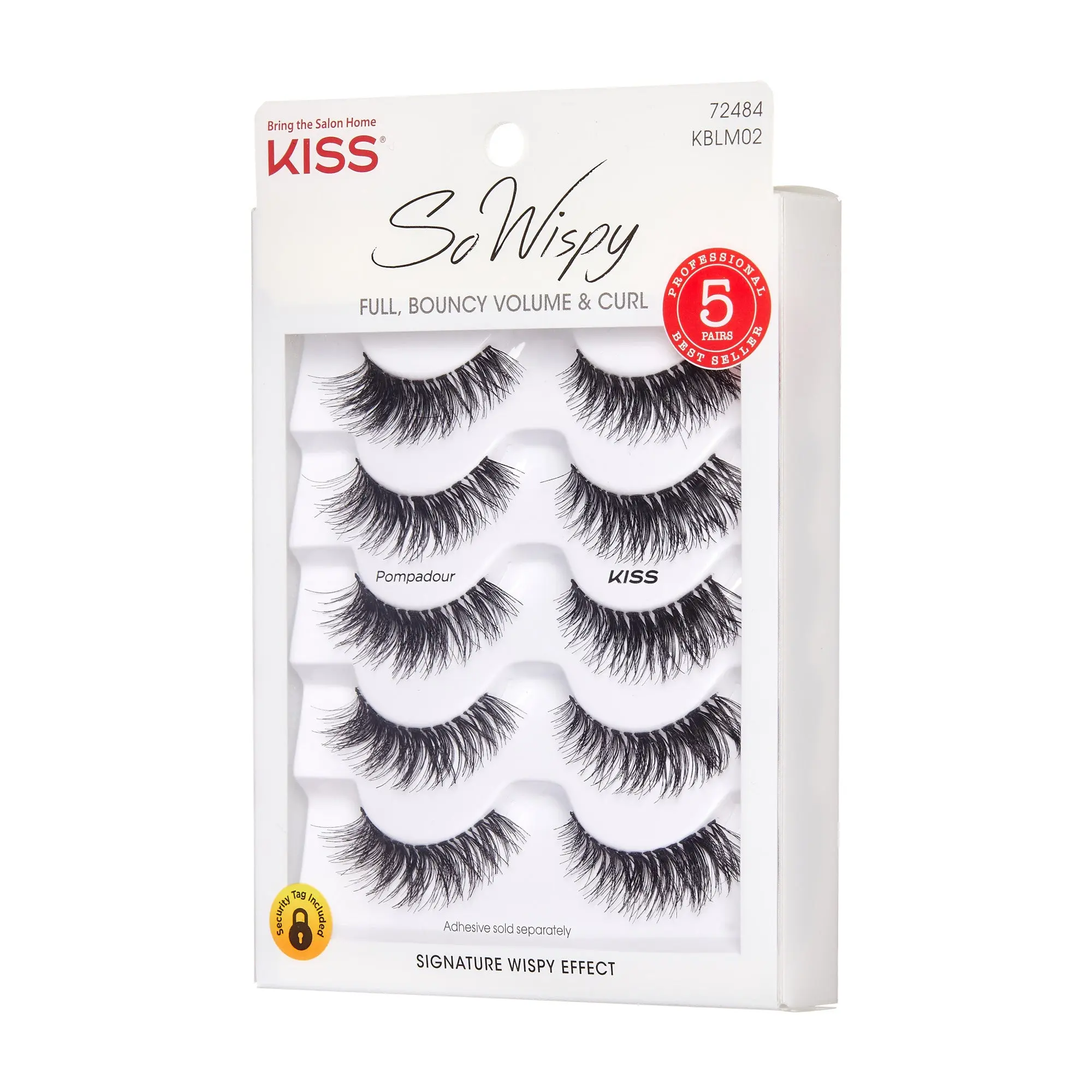 Kiss So Wispy False Eyelashes Multipack - Pompadour 16mm