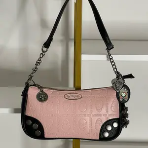 Ed Hardy Pink Skull Shoulder Bag