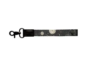 Sun and Moon Wristlet Keychain - for Keys, Fob, Wallet, Phone, etc. - Short lanyard, Polyester Material