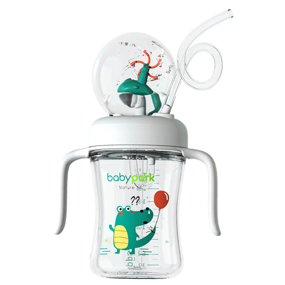 Whale Spray Water Bottle BPA Free Slippy Cup Fun Whale Spray Design 8oz Funny Dinosaur Tumbler Babypark Nature