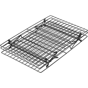 3-Tier Cooling Rack for Cookies, Cake and More - Cool Batches of Cookies, Cake Layers or Finger Foods, Black