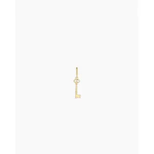gorjana – Key Parker Charm – 18K Gold-Plated Charm – Classic & Symbolic – Perfect Everyday Jewelry Piece