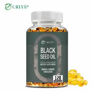 Black Seed Oil - 120 Capsules - Antioxidant Properties - Vegetarian, Non-GMO, Nutritional Supplement - 1000mg Per Serving
