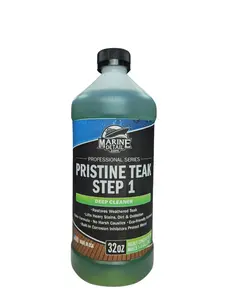 Pristine TEAK – Step 1: Deep Teak Cleaner (32oz Bottle)