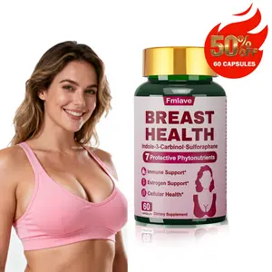 Breast Health Capsules | With Vitamin C, B12, D3, Indole-3-Carbinol & Grape Seed Extract | Supports Breast Health & Antioxidant Activity | Highly Absorbable | An Excellent Choice for Women's Health, Perfect Gift for Mom | 60 Capsules|Fmlave