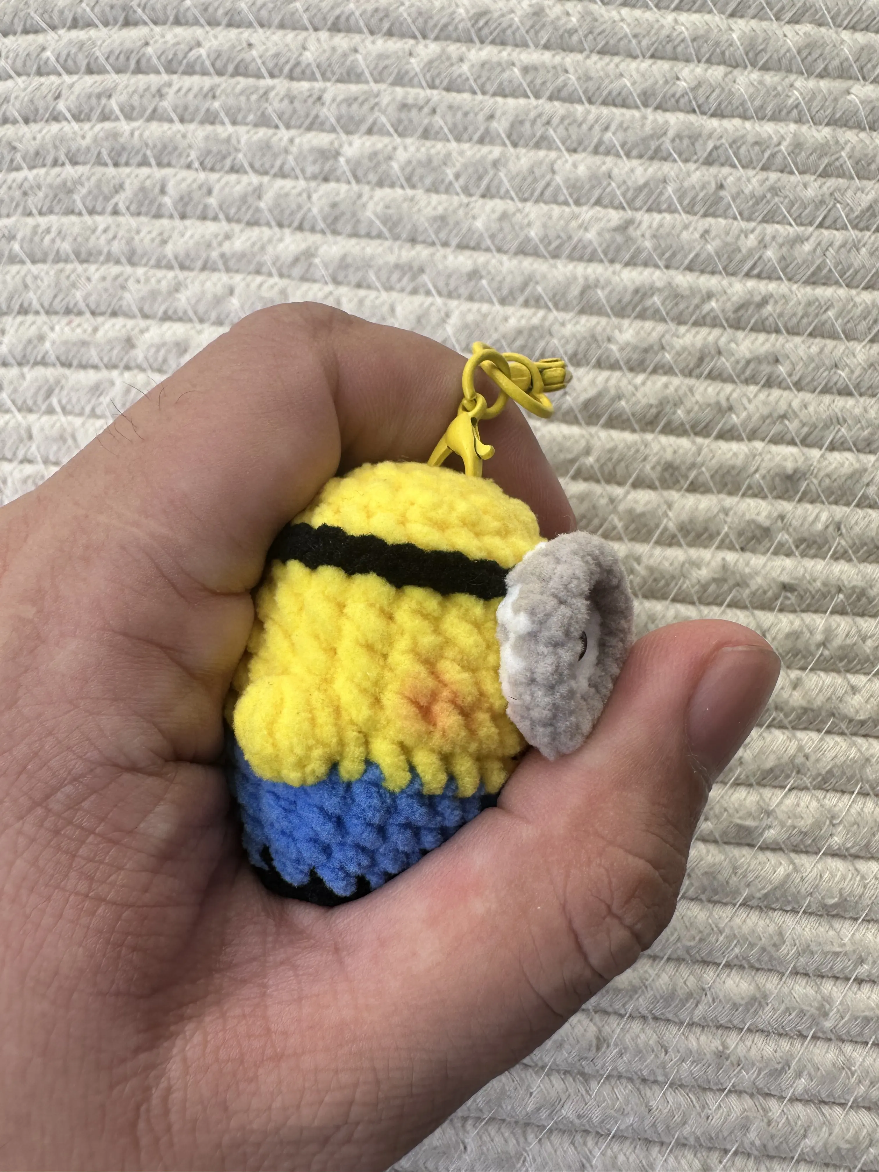 Handmade Crochet Keychain, Soft Plush Amigurumi Bag Charm, Cute Anime Character Pendant, Kawaii Accessory Gift for Anime Fans