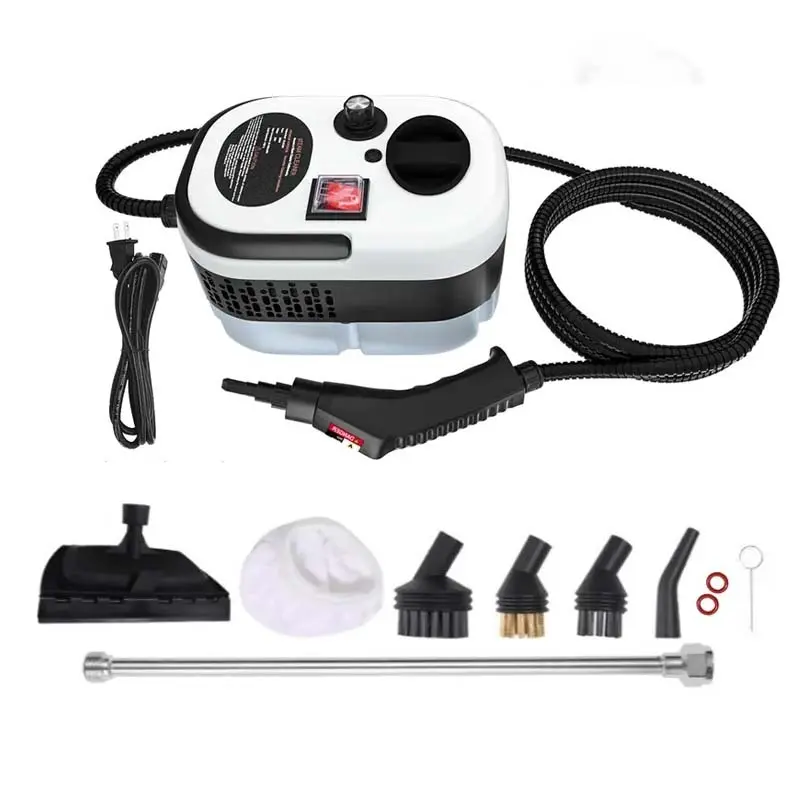 2500W Portable Handheld Steam Cleaner, Cleaning Gadgets with 10 Accessories, Adjustable Temp & Steam Settings, Fast Heat-Up, Multi Surface Stain Removal Tool for Car & Home Deep Cleaning