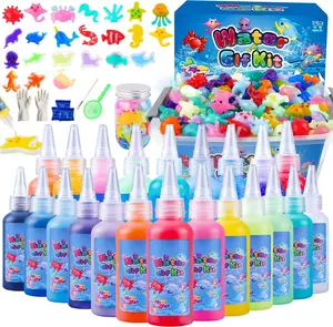 Magic Water Elf Toy Kit–Squishies for Kids, 20 Gels & 10 Molds, Magic Gel Water Pets Sensory Toy, Fun DIY Craft Kit, Party Favors, Birthday & Christmas Gifts for Kids Ages 3+