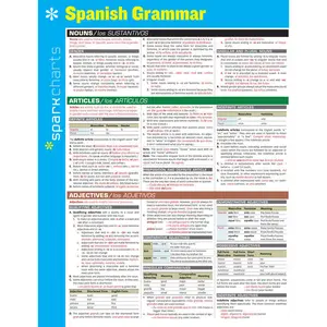 Spanish Grammar SparkCharts by SparkNotes [Hardcover Book]