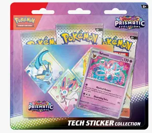 Prismatic Evolutions Tech Sticker Collection(3 packs)