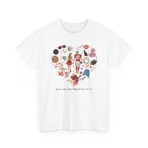 Love Story T-Shirt, Football Lover Tee, Wedding Shirt, Gift for Fan
