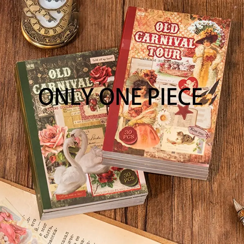 Vintage Tour Stickers Set, Sticker Sheets, Sticker Collage Pack, DIY Decorative Stickers, 30 Retro Decals for Nostalgia, Perfect for Journaling, Scrapbooking & Decoration, Captivate Your Memories, Assorted Decals