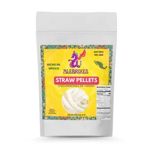 Alebrixes | Mexican Potato Straw Pellets 8oz (226g) | Duritos | Chicharron - Fritura De Papa De Palito Para Freir | Potato Puff - Fritura de Papa | Savory, Classic, Crispy, Mouth-Watering- Mexican Snack | Handcrafted in Mexico.