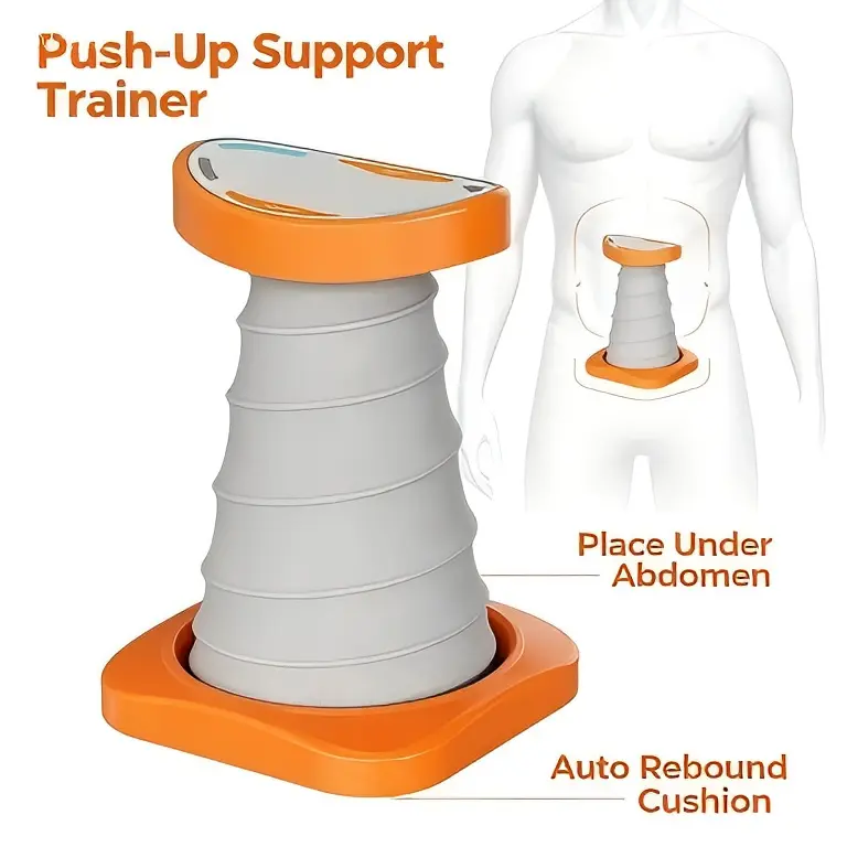 Lightweight Push-Up Support Bars with Ergonomic Grips, Digital Timer - Home Fitness Equipment for Beginners, Compact Size, Versatile for Different Environments, Ab Training Gym Trainer