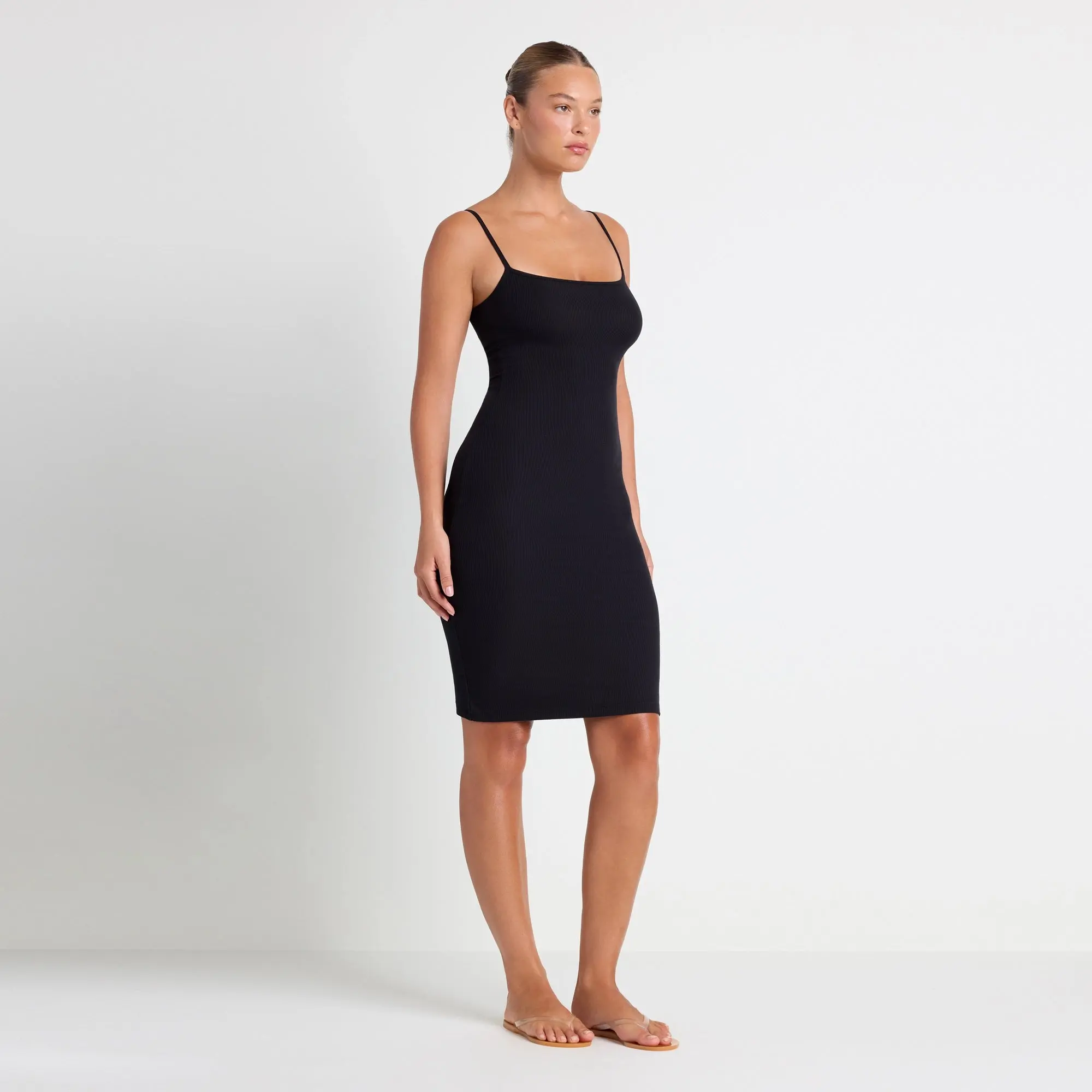 SKIMS SOFT LOUNGE MIDI SLIP DRESS