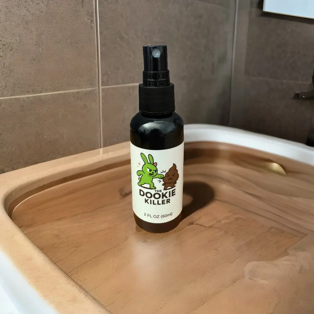 Dookie Killer - Pre-Poop Toilet Spray 60ml - Compact Aesthetic Design - No Parabens Synthetic Fragrances - Perfect for First Dates & Office Use