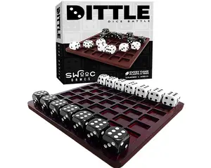 Dice Battle | Ages 6+ | Unique Wooden Coffee Table Games For Adults And Family | Best Board Games For Kids 2 Player | Bar Games