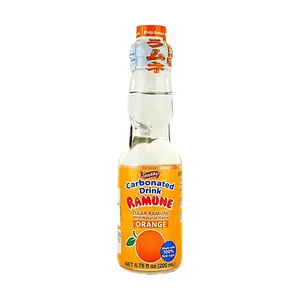 Shirakiku Japanese Sanukiya Orange Ramune Soda 200ml - Classic Japanese Marble Soda Drink