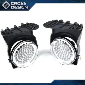 CROSSDESIGN Full LED Fog Lights Lamps Left+Right Fit For 03-06 GMC Sierra 1500 2500 3500