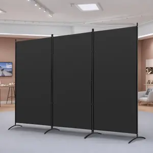 Segawe 3 Panel Room Divider Folding Partition Metal Frame Freestanding Fabric Room Panel Privacy Screens Segawe 3 Panel Room Divider Folding Partition Metal Frame Freestanding Fabric Room Panel Privacy Screens