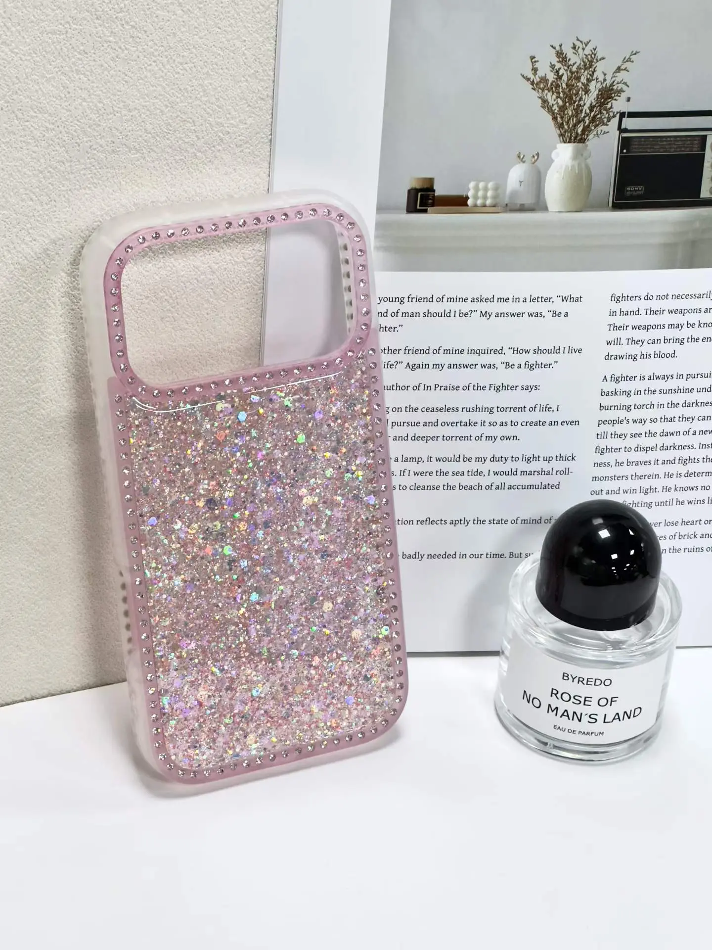 Crystal Glitter Epoxy iPhone Case, Anti-slip Shockproof, for iPhone 12 Pro / 15 / 16 Plus / 17 Air / iPhone 17
